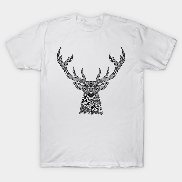 Deer Mandala T-Shirt by MacYounes